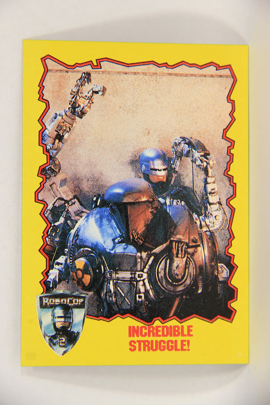 RoboCop 2 Topps 1990 Trading Card #73 Incredible Struggle ENG L017302