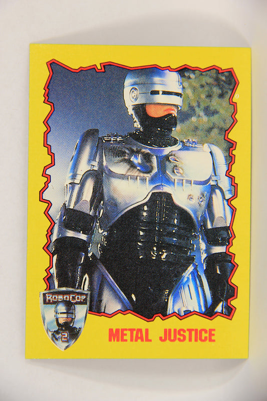 RoboCop 2 Topps 1990 Trading Card #80 Metal Justice ENG L017309