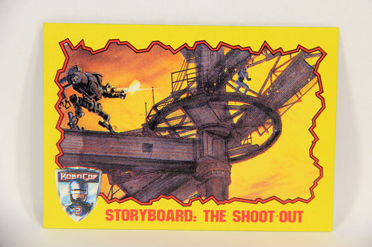 RoboCop 2 Topps 1990 Trading Card #81 Storyboard - The Shoot-Out ENG L017310