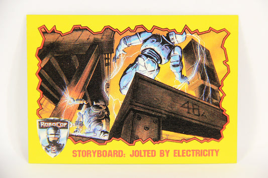 RoboCop 2 Topps 1990 Trading Card #84 Storyboard - Jolted By Electricity ENG L017313