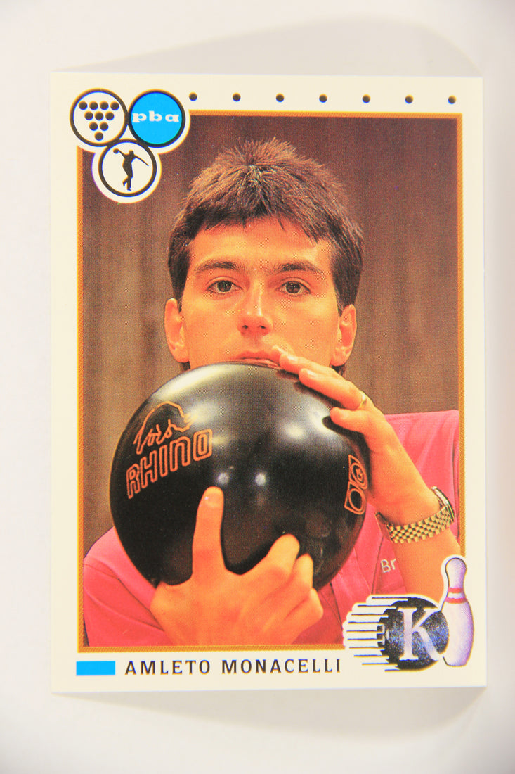 Kingpins Bowling 1990 Trading Card #6 Amleto Monacelli ENG L017323