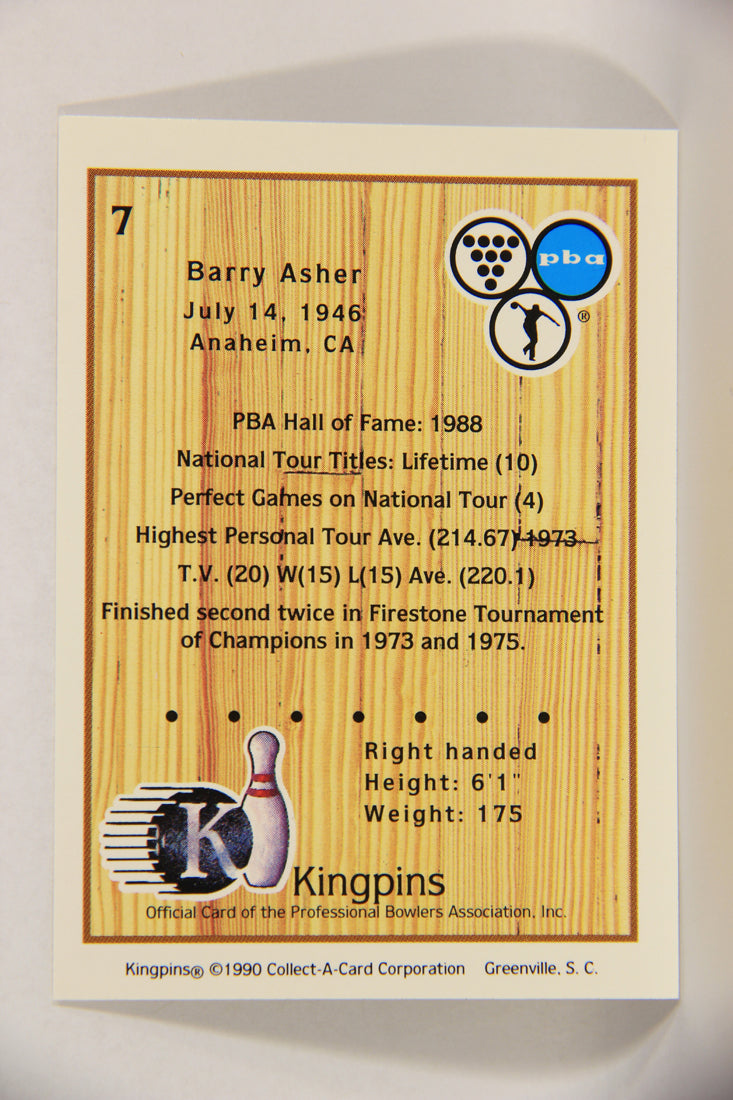 Kingpins Bowling 1990 Trading Card #7 Barry Asher ENG L017324