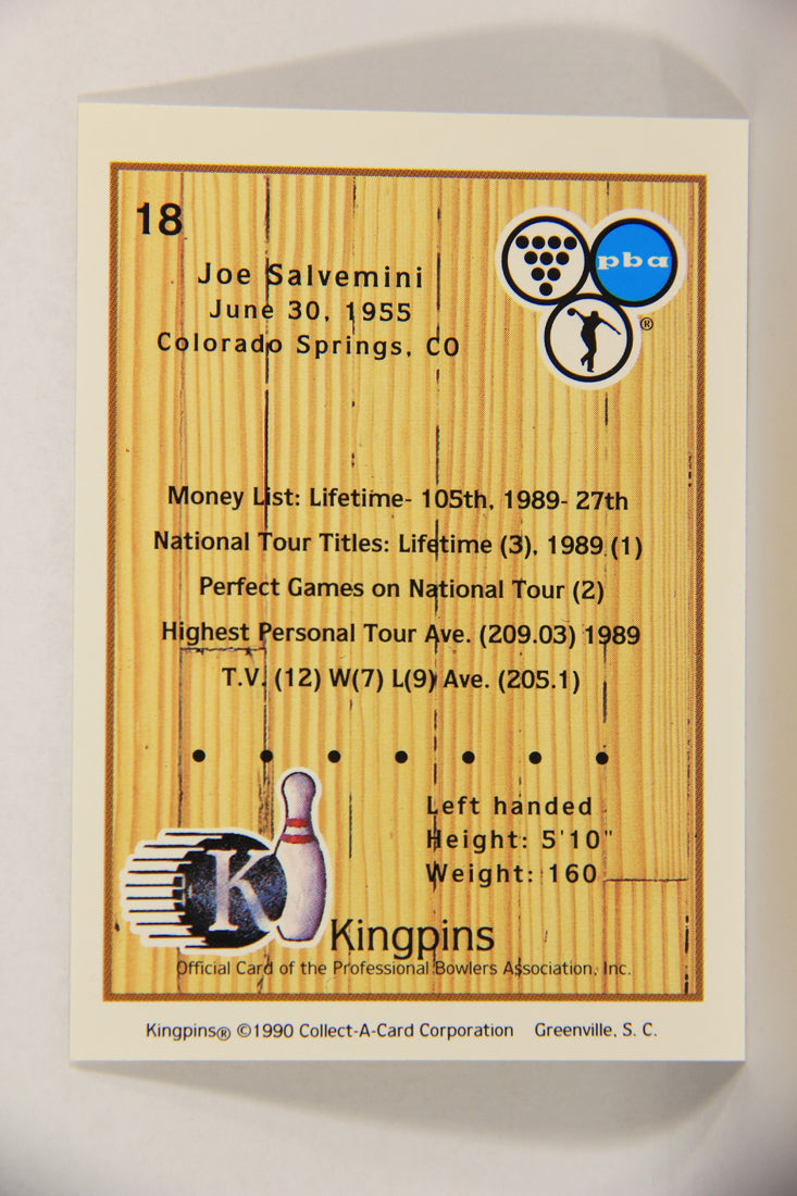 Kingpins Bowling 1990 Trading Card #18 Joe Salvemini ENG L017335