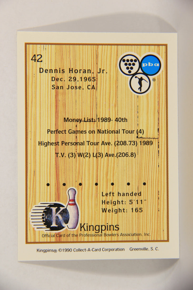 Kingpins Bowling 1990 Trading Card #42 Dennis Horan Jr. ENG L017359