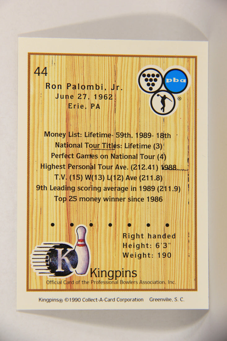 Kingpins Bowling 1990 Trading Card #44 Ron Palombi Jr. ENG L017361