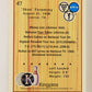 Kingpins Bowling 1990 Trading Card #47 Skee Foremsky ENG L017364