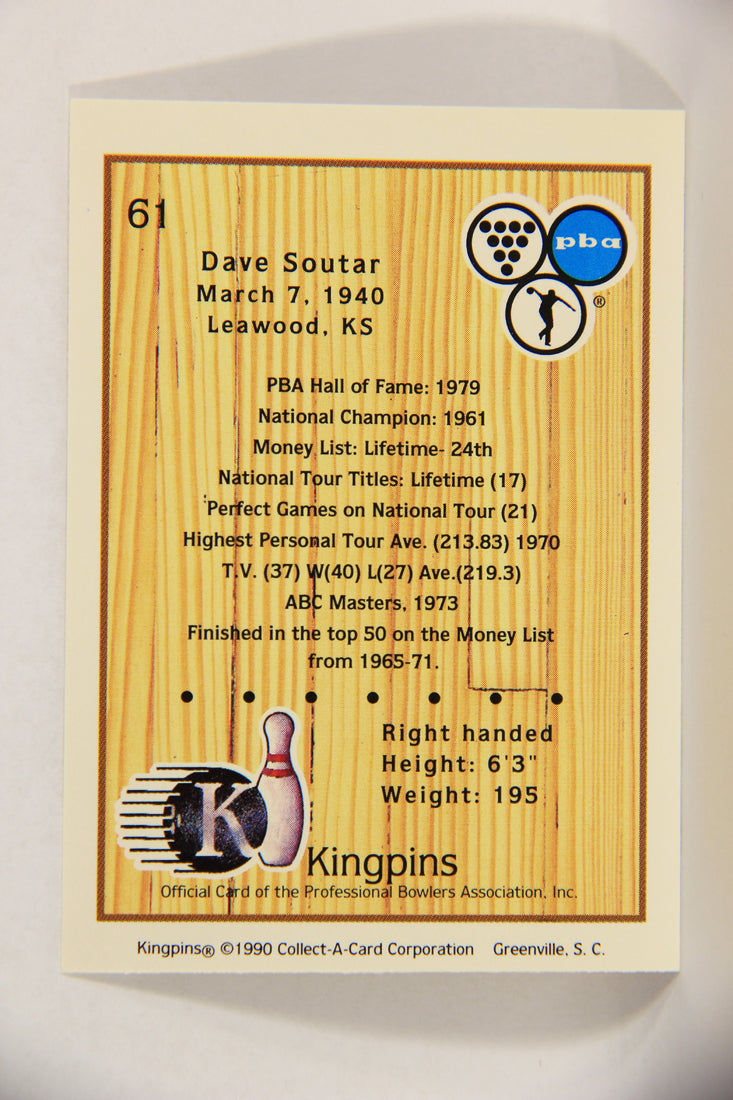 Kingpins Bowling 1990 Trading Card #61 Dave Soutar ENG L017378