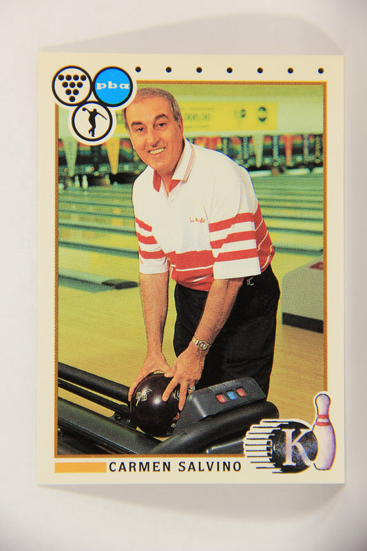 Kingpins Bowling 1990 Trading Card #75 Carmen Salvino ENG L017392