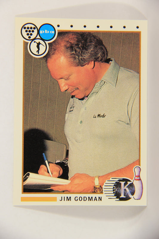 Kingpins Bowling 1990 Trading Card #76 Jim Godman ENG L017393