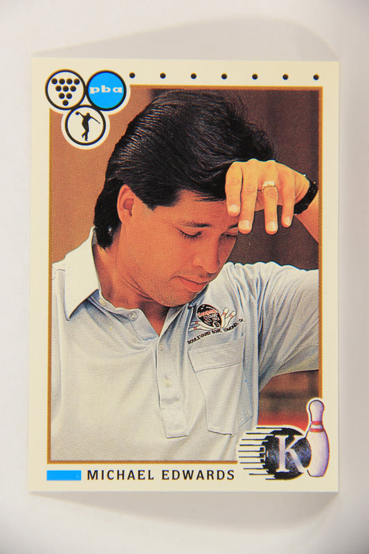 Kingpins Bowling 1990 Trading Card #78 Michael Edwards ENG L017395