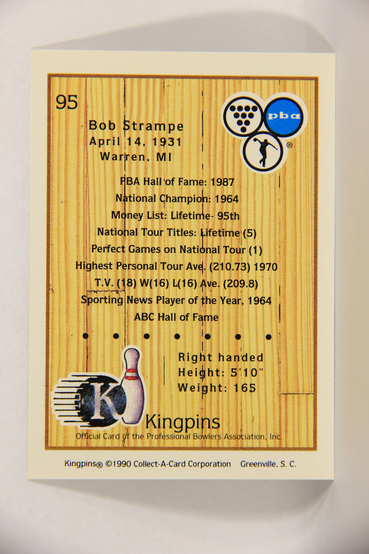 Kingpins Bowling 1990 Trading Card #95 Bob Strampe ENG L017412