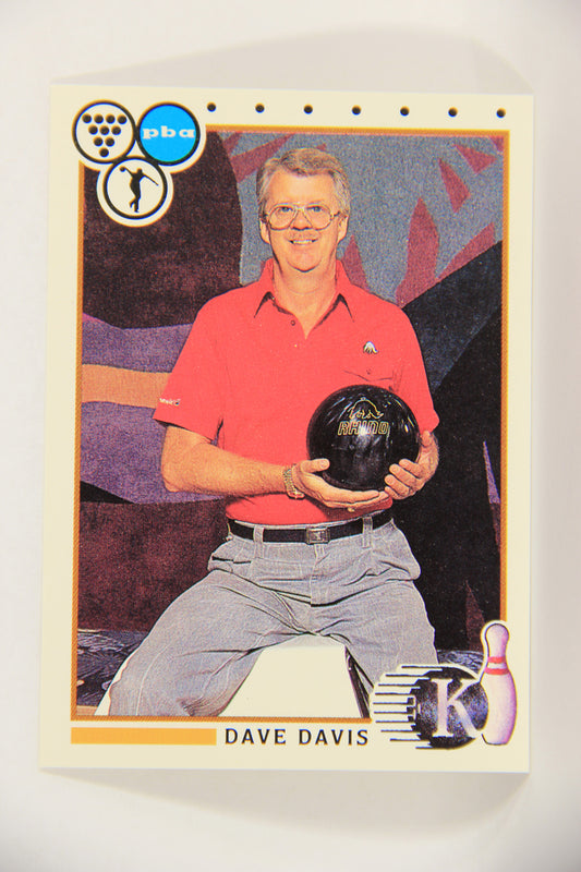 Kingpins Bowling 1990 Trading Card #98 Dave Davis ENG L017415