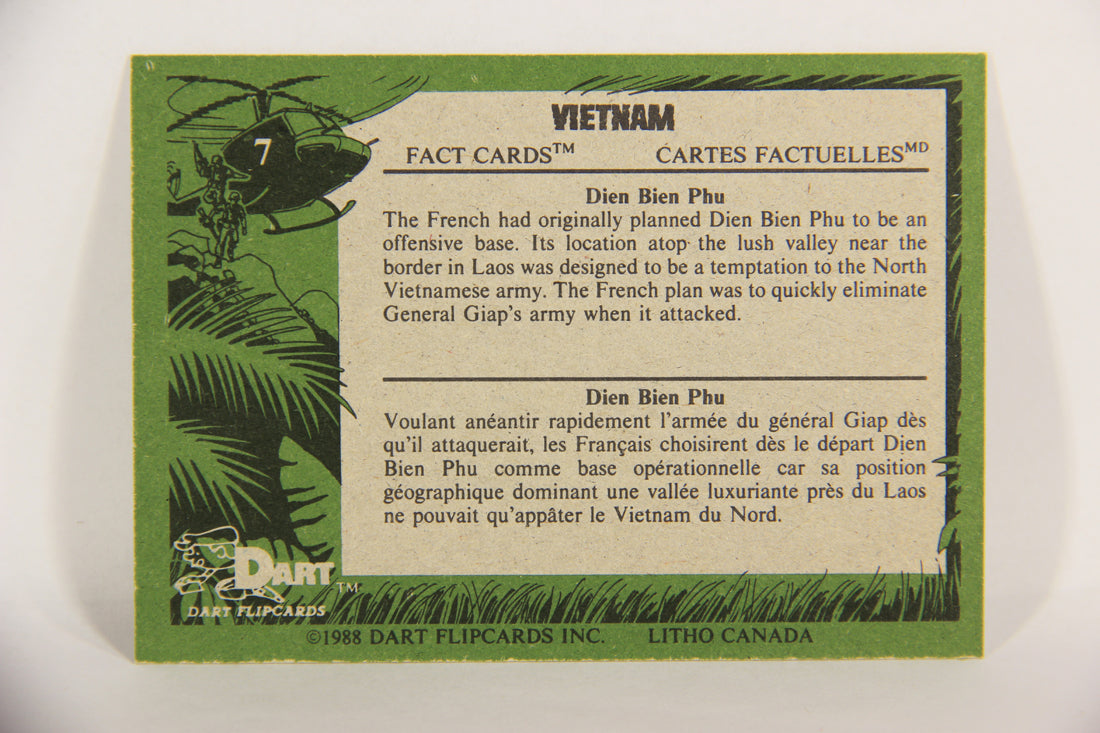 Vietnam Fact Cards 1988 Trading Card #7 Dien Bien Phu FR-ENG Artwork L017424