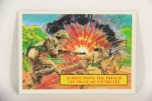 Vietnam Fact Cards 1988 Trading Card #9 Surrounding The French FR-ENG Artwork L017426