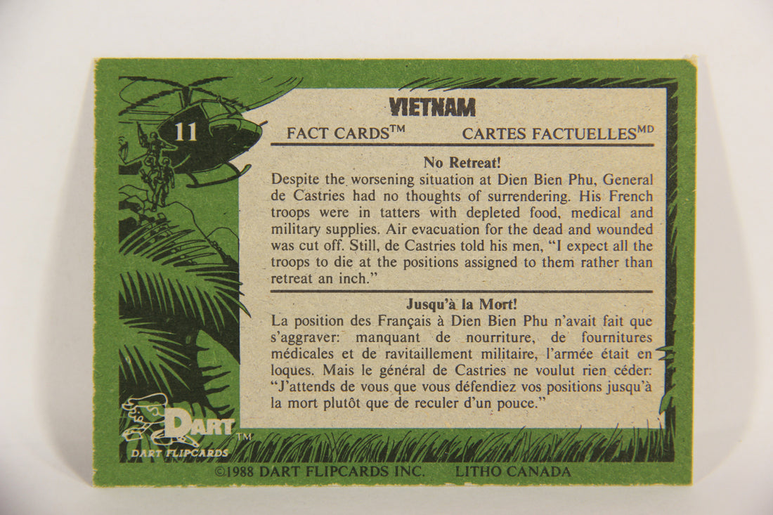 Vietnam Fact Cards 1988 Trading Card #11 No Retreat FR-ENG Artwork L017428