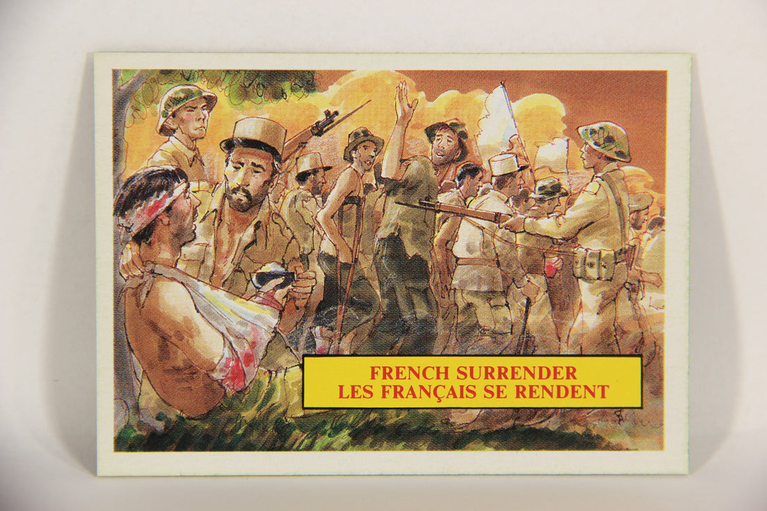 Vietnam Fact Cards 1988 Trading Card #12 French Surrender FR-ENG Artwork L017429