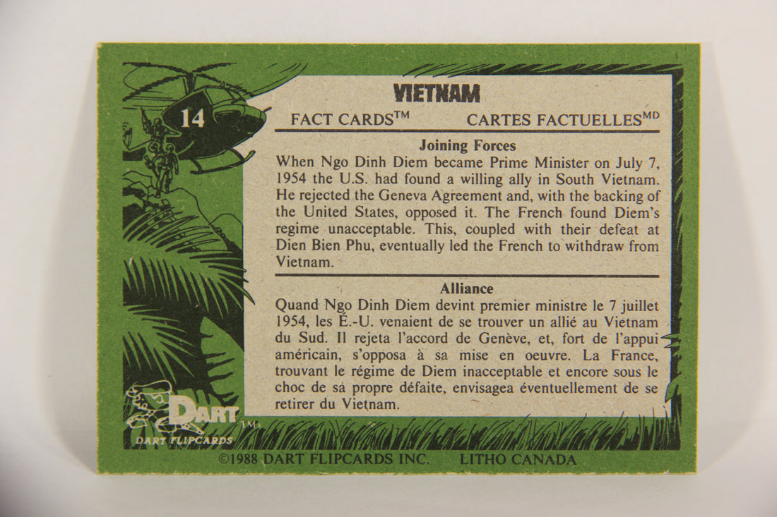 Vietnam Fact Cards 1988 Trading Card #14 Joining Forces FR-ENG Artwork L017431