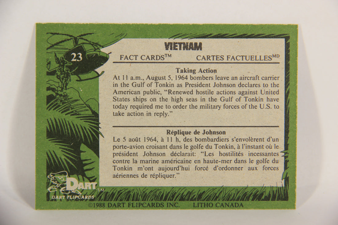 Vietnam Fact Cards 1988 Trading Card #23 Taking Action FR-ENG Artwork L017440
