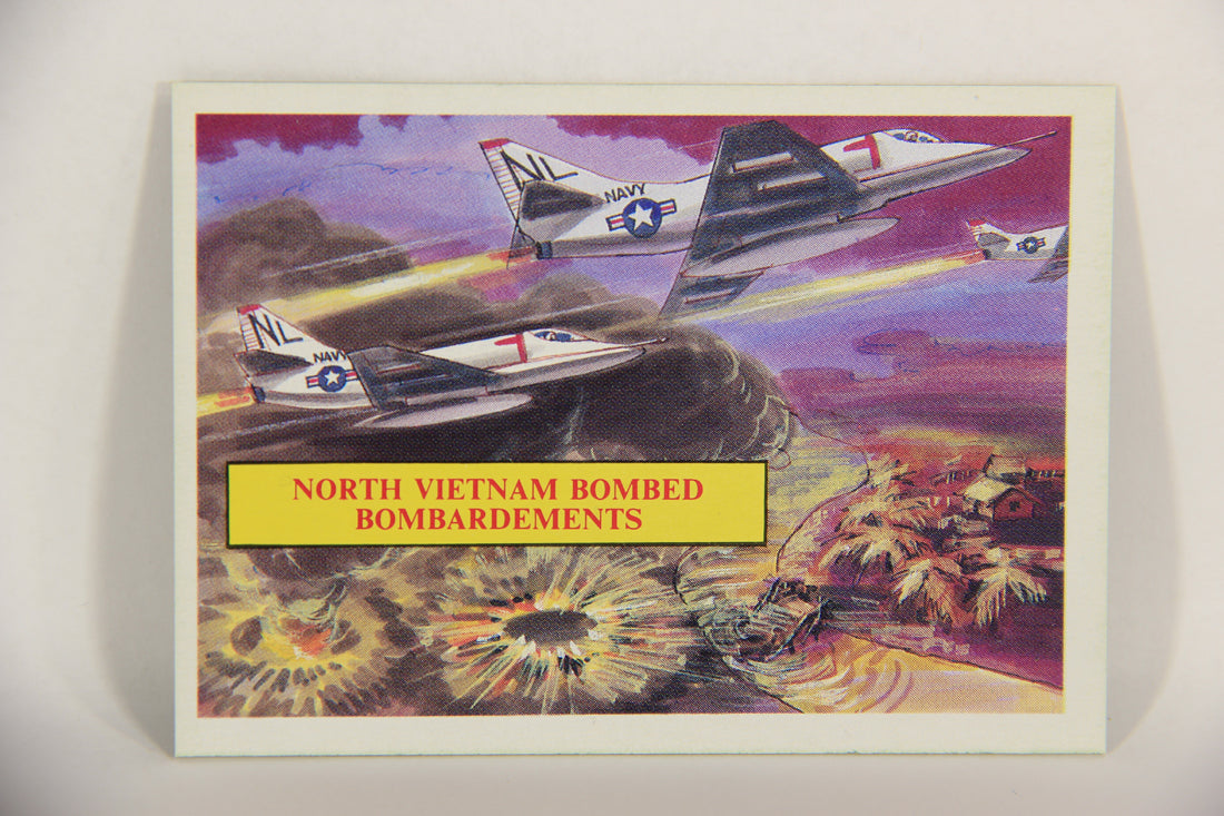 Vietnam Fact Cards 1988 Trading Card #24 North Vietnam Bombed FR-ENG Artwork L017441