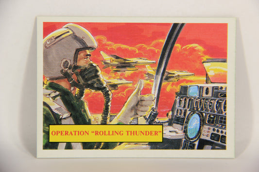 Vietnam Fact Cards 1988 Trading Card #28 Operation Rolling Thunder FR-ENG Artwork L017445
