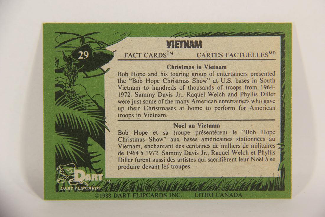 Vietnam Fact Cards 1988 Trading Card #29 Christmas In Vietnam FR-ENG Artwork L017446