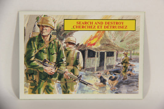 Vietnam Fact Cards 1988 Trading Card #31 Search And Destroy FR-ENG Artwork L017448