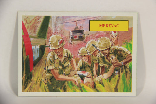Vietnam Fact Cards 1988 Trading Card #32 Medevac FR-ENG Artwork L017449