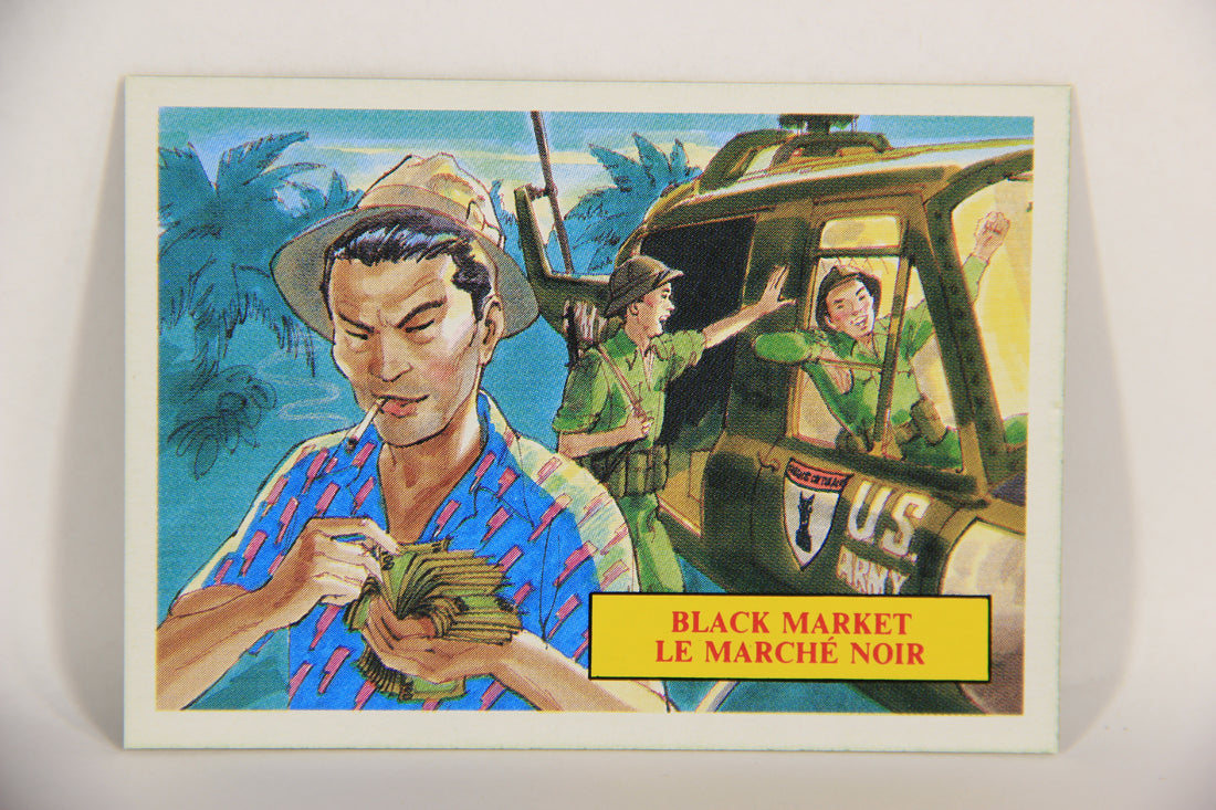 Vietnam Fact Cards 1988 Trading Card #34 Black Market FR-ENG Artwork L017451