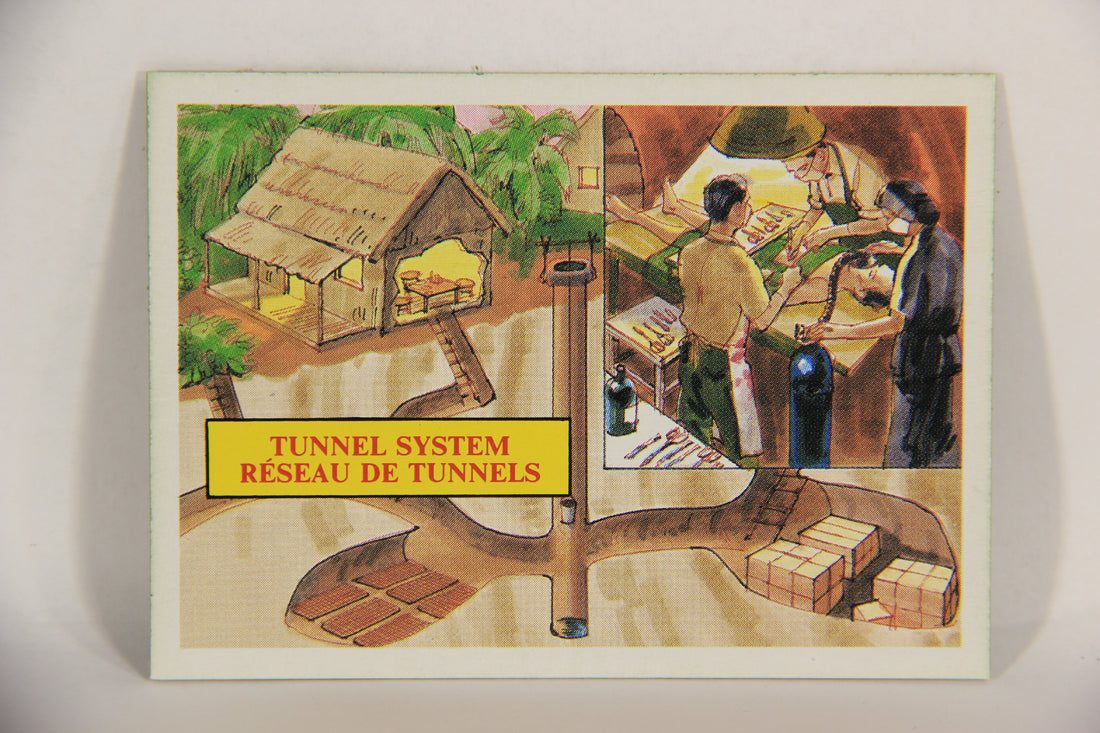 Vietnam Fact Cards 1988 Trading Card #35 Tunnel System FR-ENG Artwork L017452