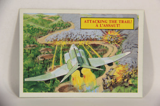 Vietnam Fact Cards 1988 Trading Card #38 Attacking The Trail FR-ENG Artwork L017455