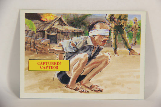 Vietnam Fact Cards 1988 Trading Card #42 Captured FR-ENG Artwork L017459