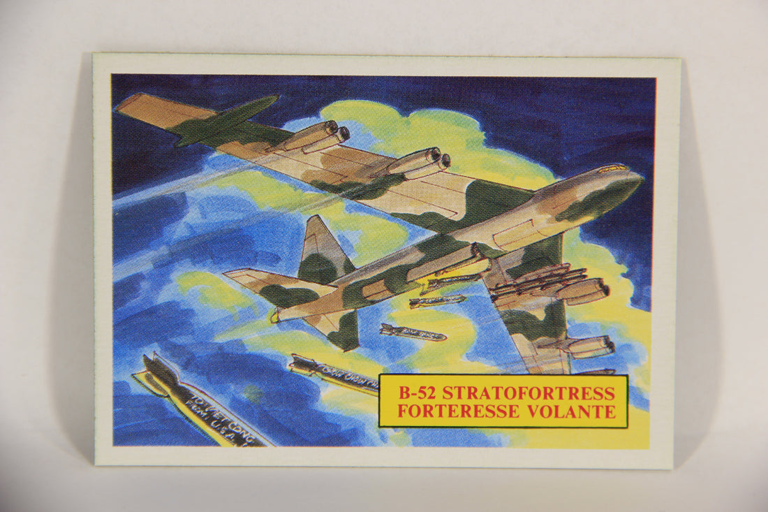 Vietnam Fact Cards 1988 Trading Card #45 B-52 Stratofortress FR-ENG Artwork L017462