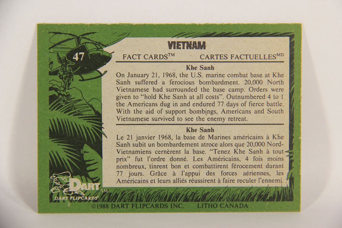 Vietnam Fact Cards 1988 Trading Card #47 Khe Sanh FR-ENG Artwork L017464