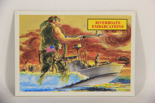 Vietnam Fact Cards 1988 Trading Card #50 Riverboats FR-ENG Artwork L017467