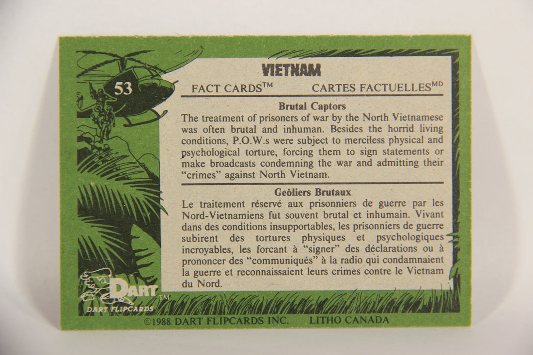 Vietnam Fact Cards 1988 Trading Card #53 Brutal Captors FR-ENG Artwork L017470