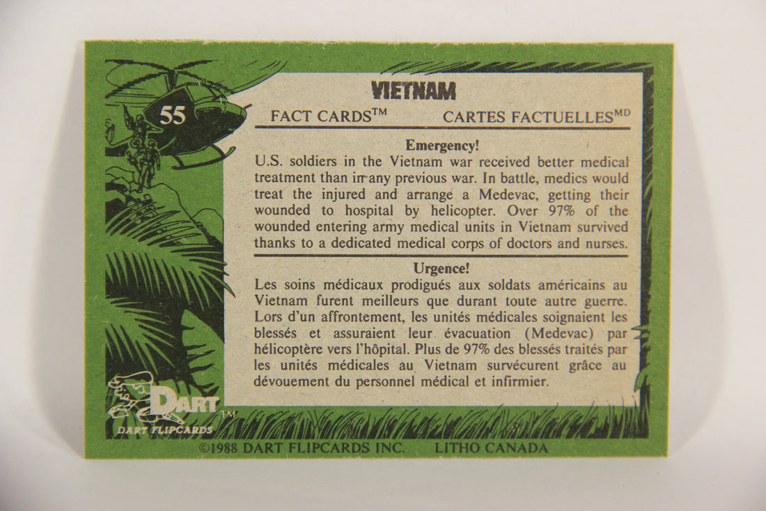 Vietnam Fact Cards 1988 Trading Card #55 Emergency FR-ENG Artwork L017472