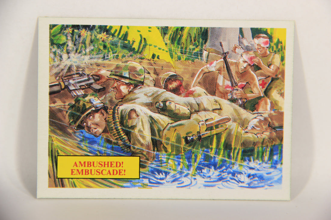 Vietnam Fact Cards 1988 Trading Card #56 Ambushed FR-ENG Artwork L017473