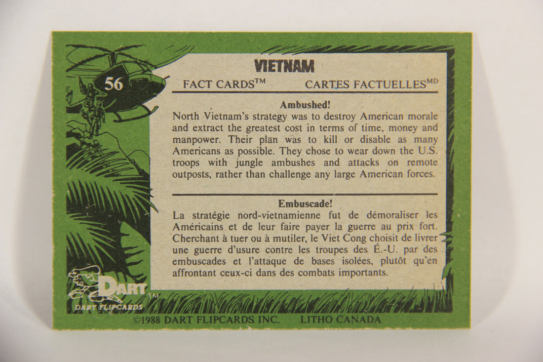 Vietnam Fact Cards 1988 Trading Card #56 Ambushed FR-ENG Artwork L017473