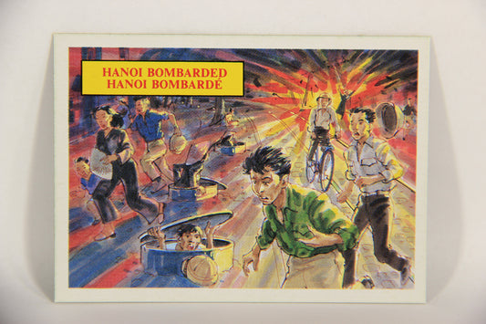 Vietnam Fact Cards 1988 Trading Card #59 Hanoi Bombarded FR-ENG Artwork L017476