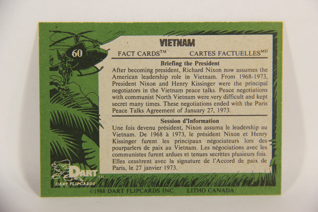 Vietnam Fact Cards 1988 Trading Card #60 Briefing The President FR-ENG Artwork L017477