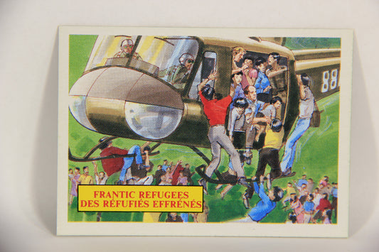 Vietnam Fact Cards 1988 Trading Card #61 Frantic Refugees FR-ENG Artwork L017478