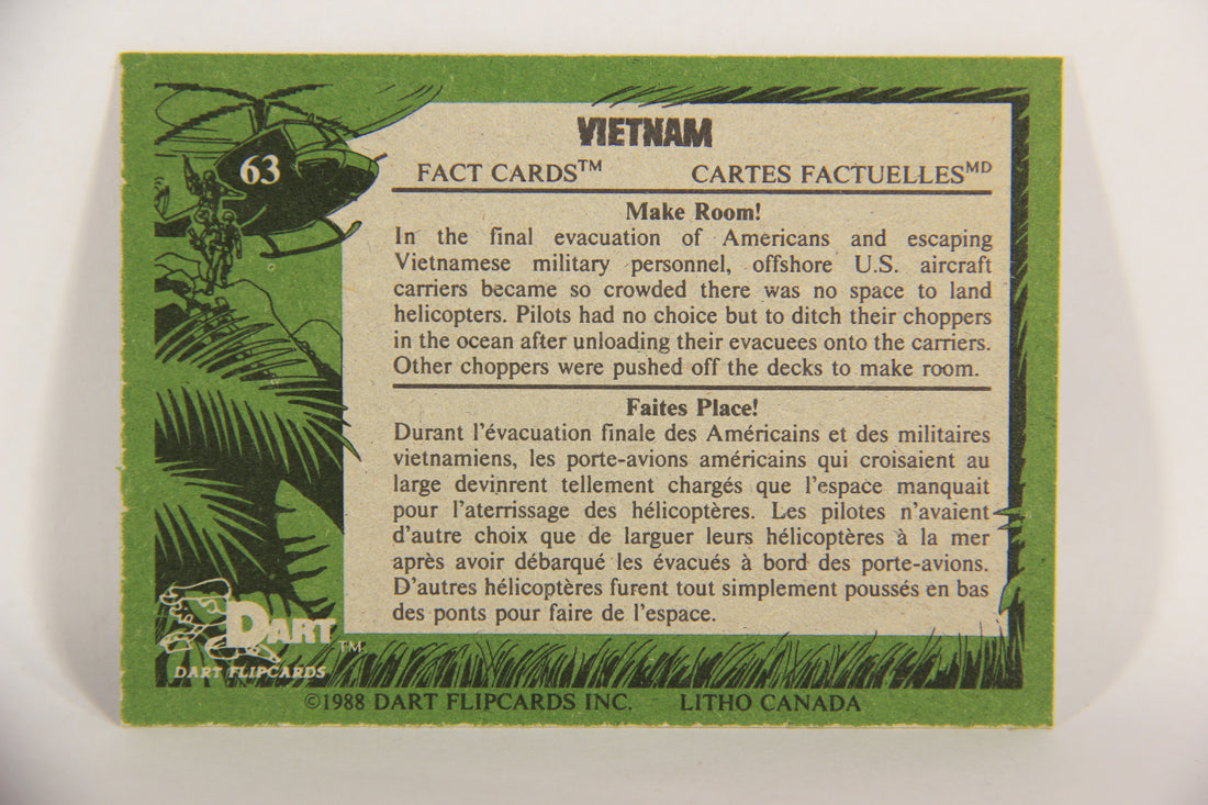 Vietnam Fact Cards 1988 Trading Card #63 Make Room FR-ENG Artwork L017480