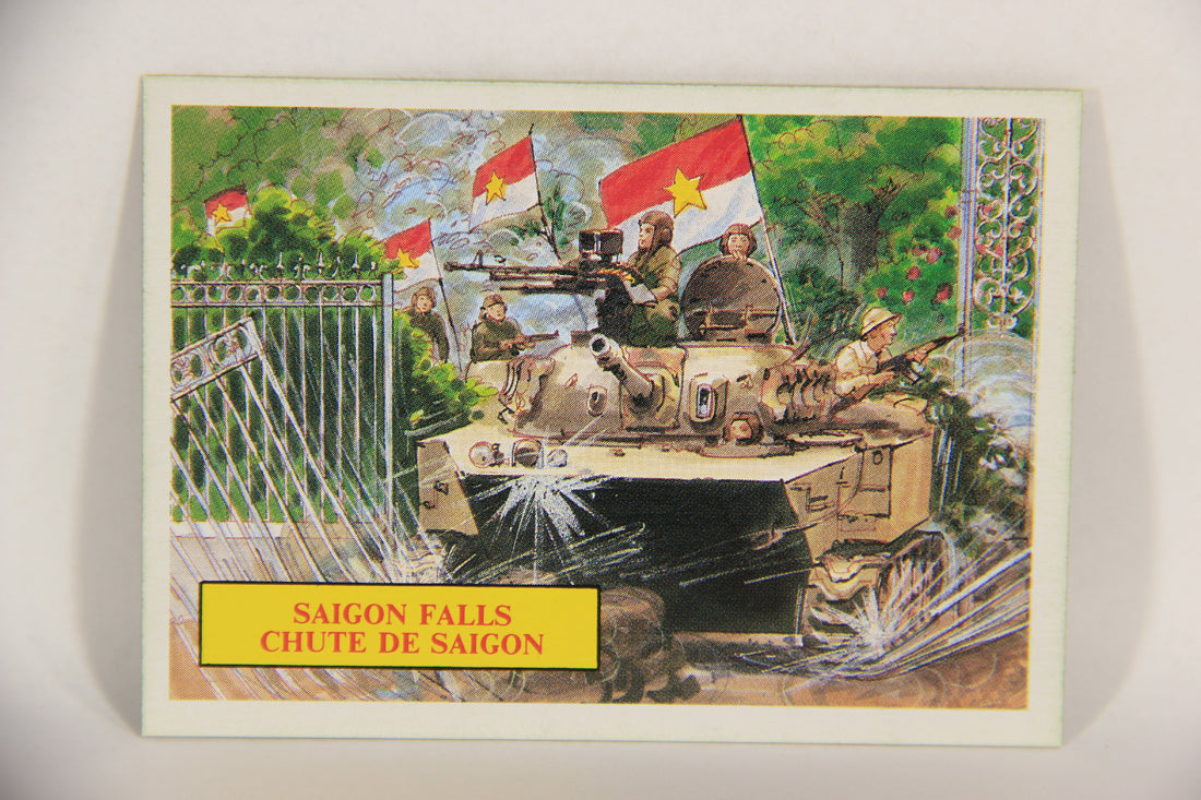 Vietnam Fact Cards 1988 Trading Card #65 Saigon Falls FR-ENG Artwork L017482