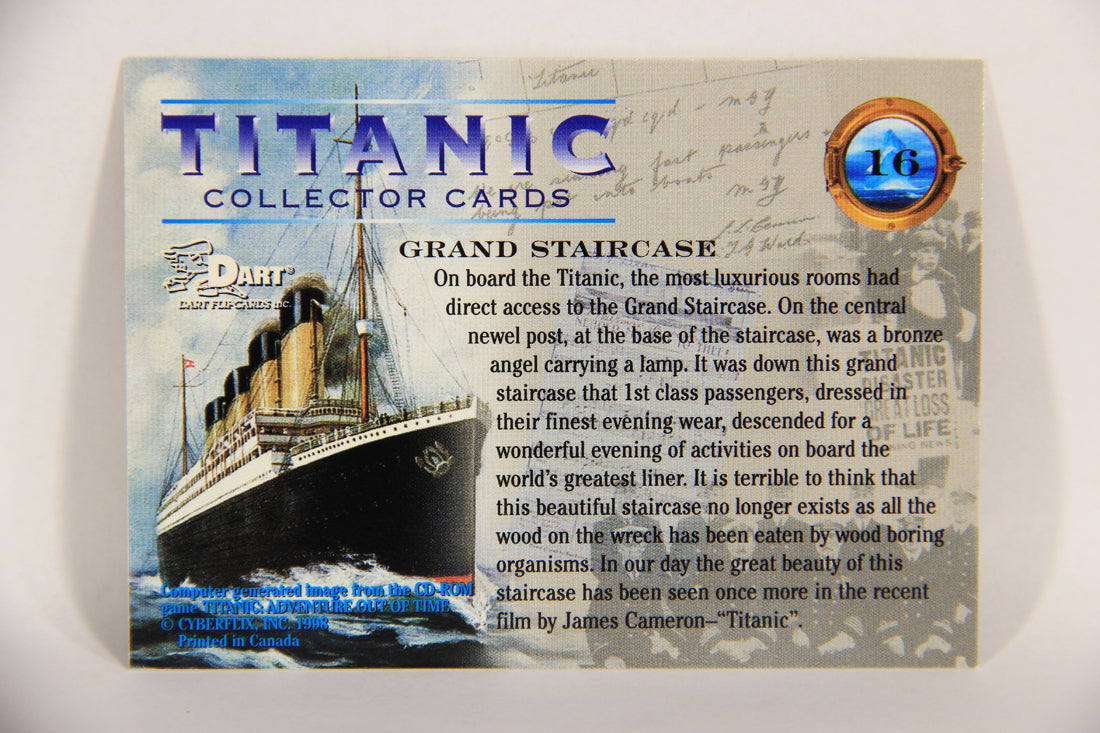 Titanic Collector Cards 1998 Trading Card #16 Grand Staircase ENG L017499