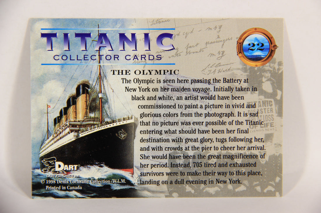 Titanic Collector Cards 1998 Trading Card #22 The Olympic ENG L017505