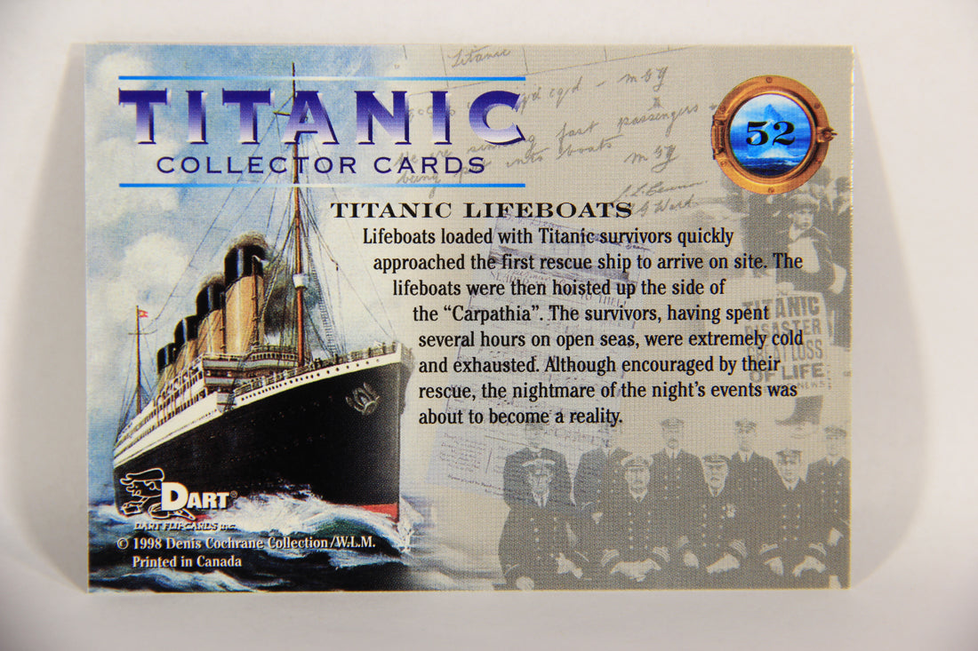 Titanic Collector Cards 1998 Trading Card #52 Titanic Lifeboats ENG L017535