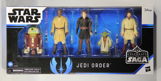 Star Wars Celebrate The Saga Jedi Order 5-Pack 3.75 Action Figures MISB L017576