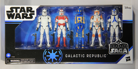Star Wars Celebrate The Saga Galactic Republic 5-Pack 3.75 Action Figures MISB L017578