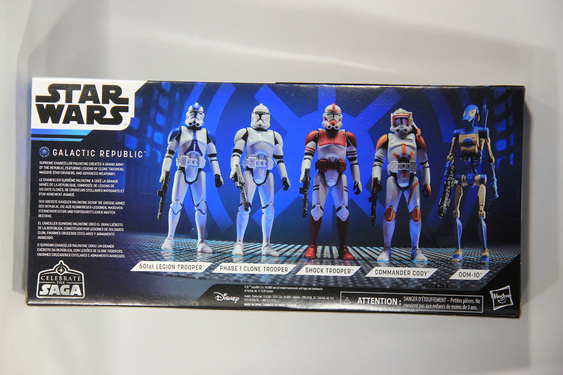 Star Wars Celebrate The Saga Galactic Republic 5-Pack 3.75 Action Figures MISB L017578