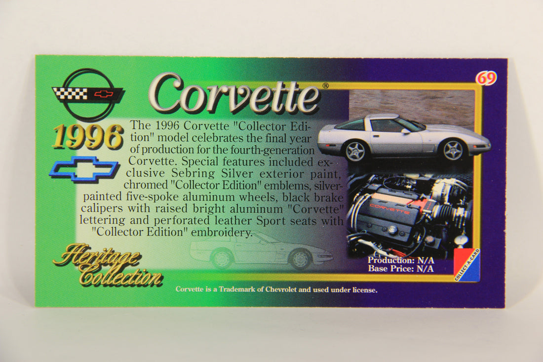 Corvette Heritage Collection 1996 Trading Card #69 - 1996 Collector Edition L017598
